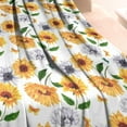 thumbnail image 3 of White Butterfly Sunflower Pattern Blanket,Comfortable Soft Lamb Wool Throw Blanket,All Season,Warm Lightweight Blankets for Sofa Bed Couch Living Room Chair,40"x50", 3 of 4