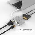 thumbnail image 3 of Adaptador Hub Belin Link TC 4IN1 USB C a HDMI VGA DVI USB 3.0 4K compatible con Thunderbolt 3, 3 of 5