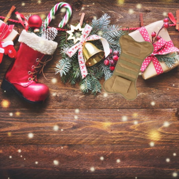 Fiudx Ofertas de la semana Calcetín navideño Molle Calcetín navideño militar Bosque del desierto