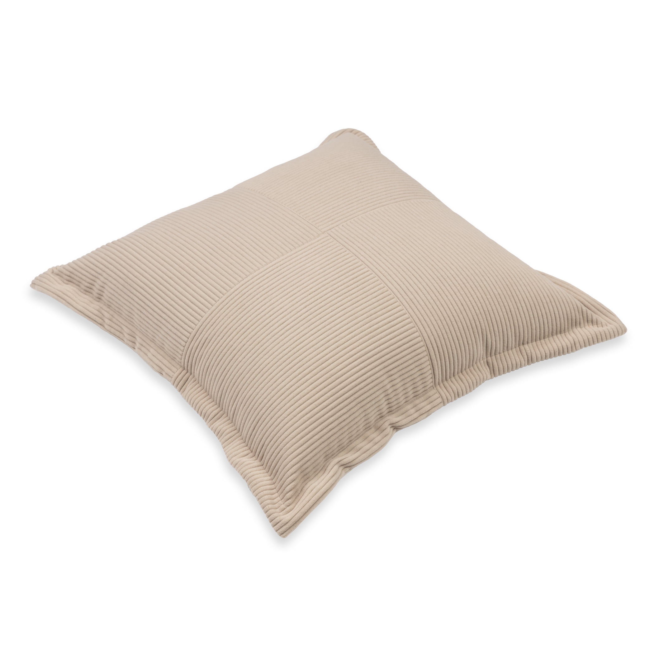 Mainstays Washed Stone Corduroy Velvet Decorative Pillow 18x18
