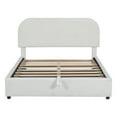 thumbnail image 5 of Harper & Bright Designs Teddy Fleece Full Size Upholstered Platform Bed with Hydraulic Storage System, Grounded Bed with Thick Fabric, White, 5 of 14