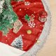 thumbnail image 4 of Falda de árbol de Navidad falda de árbol de lino regalo delantal de árbol de Navidad medias de árbol artículos de decoración, 4 of 5