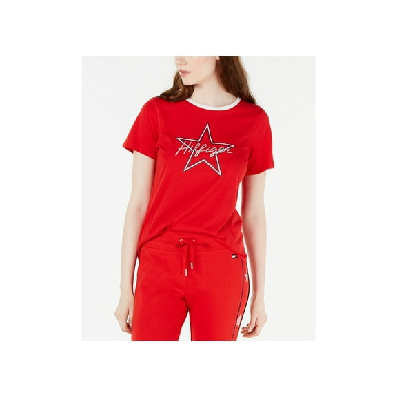 Tommy Hilfiger Sport Star Logo T-Shirt True Red M
