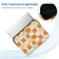thumbnail image 2 of FORMRS 13-13.3 inch Laptop Sleeve Case Soft Carrying Quilted Computer Bag Cover, Orange Checkered Pattern, 2 of 7