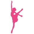thumbnail image 2 of Ballet Silhouette Hot Pink Wall Decal by Wallmonkeys Peel and Stick Graphic (48 in H x 18 in W) WM357829, 2 of 4