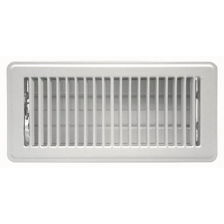 White Victorian Register - True Aire Floor Register 10