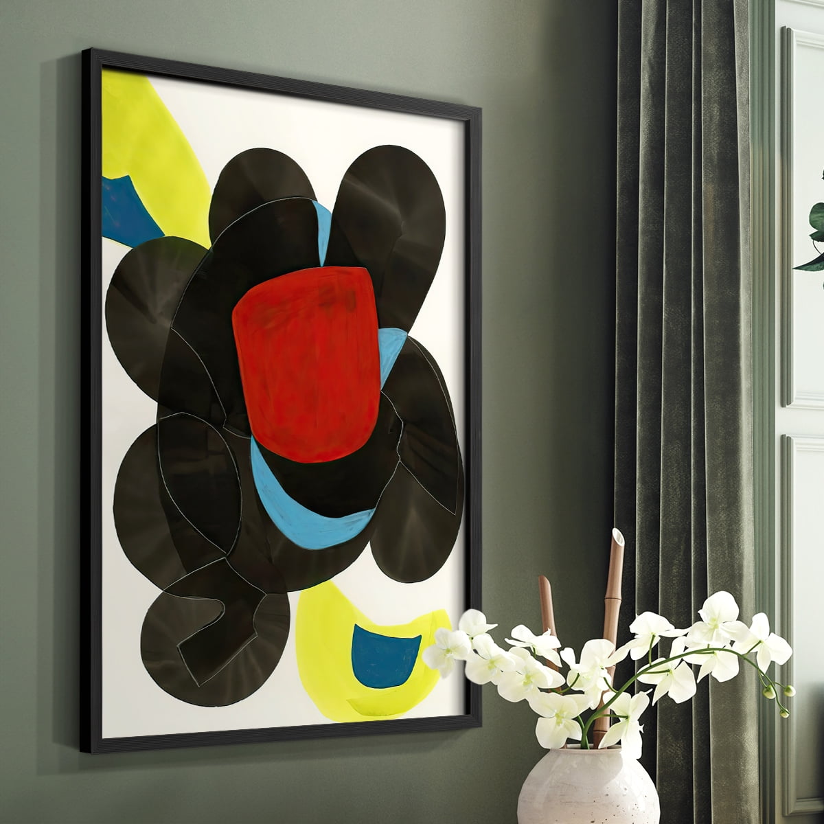 Barcelona II in Paper Solid Wood 16 x 20 Framed Print