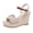 a-Beige, variant on Women's Platform Wedge Sandals with Arch Support Espadrilles Ankle Strap Dress Shoes High Wedges Heel Casual Party Sandal Black 6