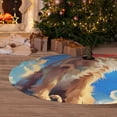 thumbnail image 6 of Sikiie Starry Sky Cloud Dog 30-48 inches {designName} Print Christmas Tree Skirt Snowman Xmas Tree Skirt with Edge Christmas Decorations for Holiday Party30", 6 of 7