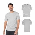 thumbnail image 2 of Playera para Caballero, Color Gris Jaspe, Tamaño Mediana Yazbek C0200, 2 of 3