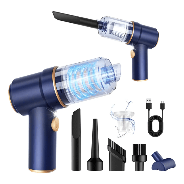 Aspiradora Para Auto Mini Portatil De Mano Inalambrica Xtellar azul