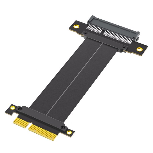 PCI-Express 4X Riser Cable PCIe 4.0 extensión 10 cm para tarjeta gráfica