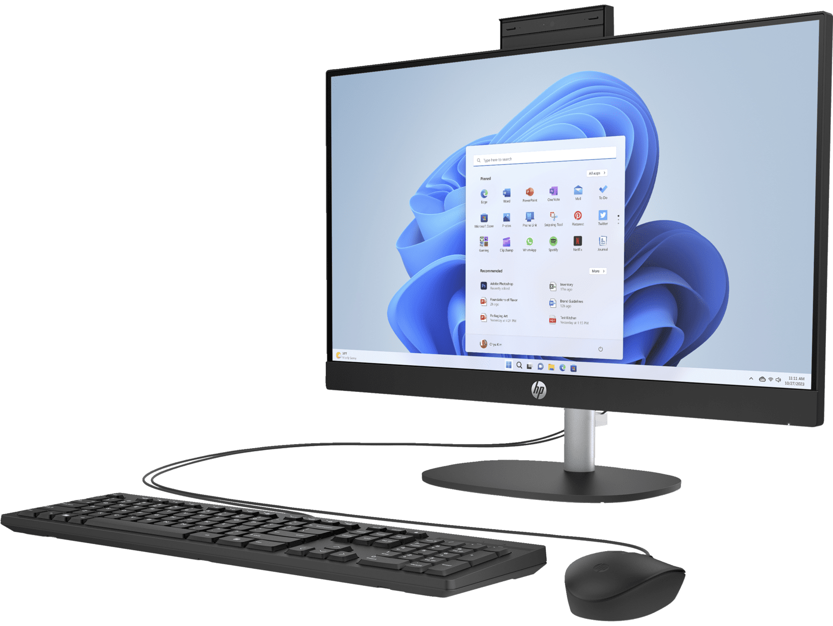 HP Essential All-in-One Computer 23.8" FHD AMD Ryzen 5, 16 GB; 1 TB SSD  Windows