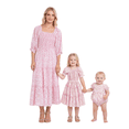 thumbnail image 3 of Mother and Daughter Family Matching Dress Floral Print Dress Mommy and Me Summer Family Outfits, 3 of 8