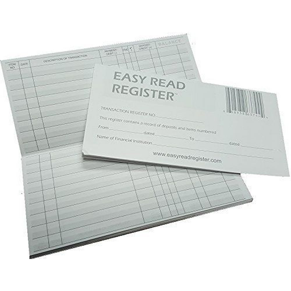 5 Transaction Checkbook Registers 2021-2022-2023 Calendars Gray and