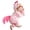 B#07-Pink, variant on ZHANGDER Plush Flannel Hooded Romper Jumpsuit Chick Costume for Baby Toddler Dress Up Party