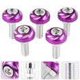 thumbnail image 2 of GOOHOCHY Purple Aluminum Alloy License Plate Screws for Motorbike with 6mm Size and Firm Fixation Effect, 2 of 7