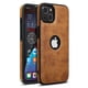 thumbnail image 1 of 1 paquete compatible con iPhone 13 Pro Max Funda delgada de piel sintética de primera calidad con costuras clásicas de lujo elegante y delgada (2021) 6.7" (marrón), 1 of 5