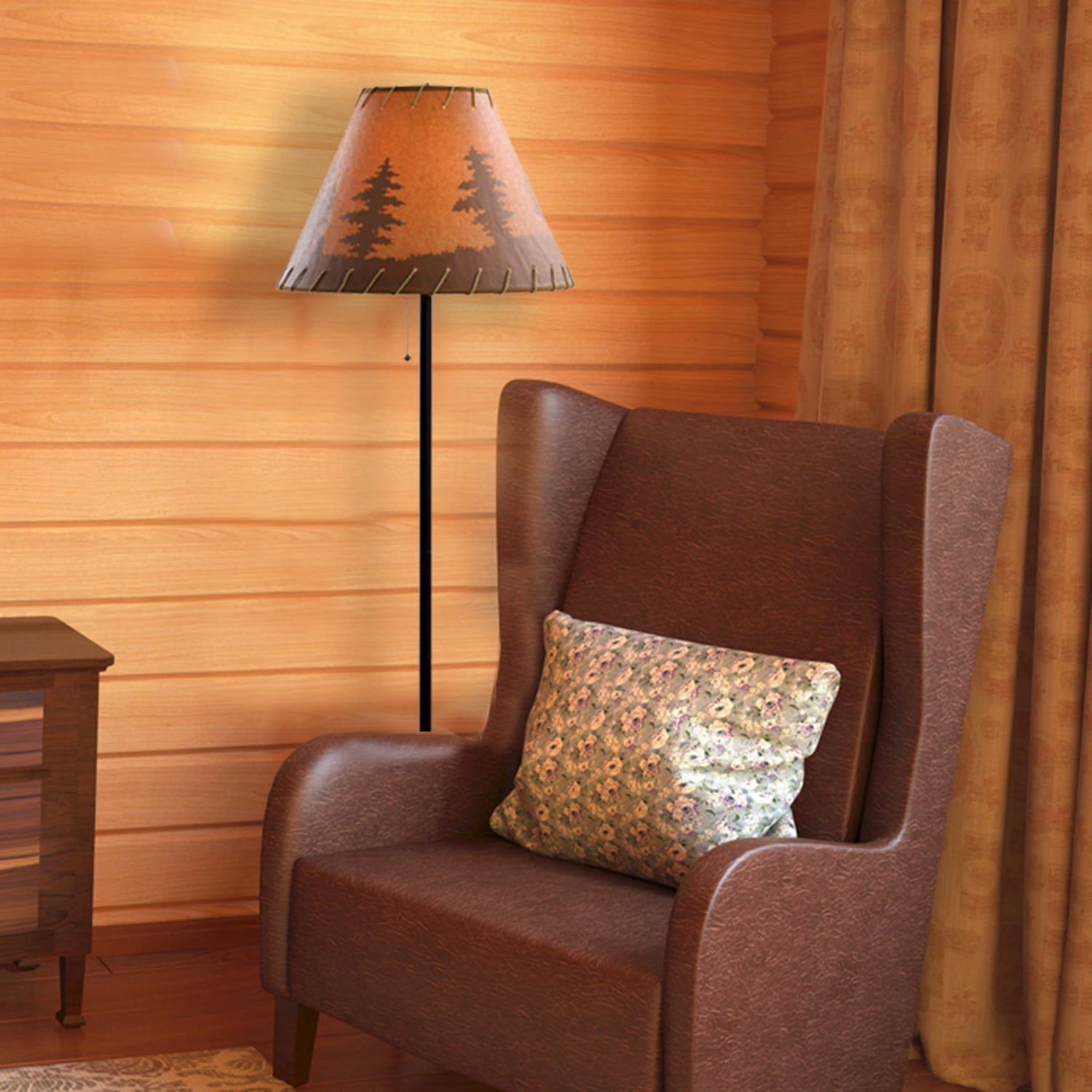 Lodge Floor Lamp - Dark Bronze