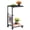 Black, variant on C Table with Wheels, Height Adjustable C Shaped End Table for Sofa & Bed, Movable Side Table for Laptop, Snacks & Books, MDF & Metal Frame with Storage Basket, 21"-33.4" Height Range, Easy Assembly