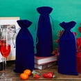 thumbnail image 4 of 4 bolsas de regalo de terciopelo para botellas de vino, con cordón, reutilizables, para envolver regalos de felicitación, 14,76 x 5,98 pulgadas, 4 of 9