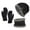 Black, variant on Ketyyh-chn99 Women Hat Gloves and Scarf Sets Men Winter Solid Color Warm Ear Protection Cold Knitted Hat Glove Scarf 3PCS Set,A