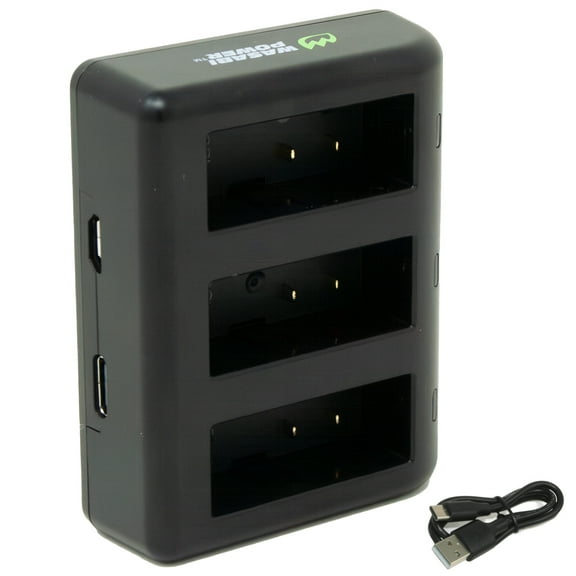 Wasabi Power Triple Charger (USB) for GoPro HERO13 Battery