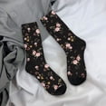 thumbnail image 5 of KLL Flowers Print Cool Socks Men's Women's Crew Socks Funny Crazy Novelty Stockings, 5 of 6