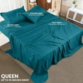 thumbnail image 2 of King Bed Sheet Set Piece Bedding Soft Brushed Microfiber Fabric Shrinkage & Fade Easy Care (), 2 of 7