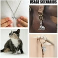 thumbnail image 5 of 30 piezas de dijes de animales salvajes en 15 estilos diferentes con cierre de langosta: leopardo, oso, ciervo, búho, cebra. Colgantes surtidos plateados para tiradores de cremallera., 5 of 5