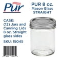 thumbnail image 2 of PUR Regular Mouth Straight Mason Jar 8 oz. 12 pk, 2 of 3