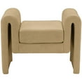 thumbnail image 6 of Meridian Furniture Stylus Camel Velvet Bench, 6 of 7