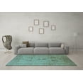 thumbnail image 3 of Ahgly Company Indoor Rectangle Oriental Light Blue Industrial Area Rugs, 4' x 6', 3 of 4