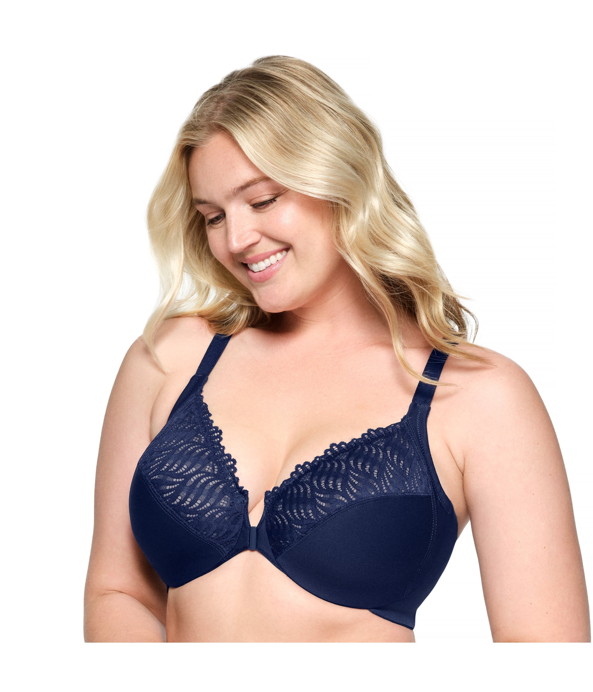 Glamorise Front-Closure T-Back WonderWire Underwire Bra 1246 (Women's & Women's Plus)
