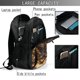 thumbnail image 4 of Balery Cool Black Gold Dragon Mochila con carga USB para hombre y mujer - Mochila impermeable y antirrobo para portátil con puerto USB para viajes, trabajo, estudios y universidad, 4 of 7
