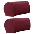 thumbnail image 1 of Trayknick 2Pcs Sofa Arm Protector Anti-Slip High Elastic Polyester Simple to Install Armrest Covers Household Supplies, 1 of 13