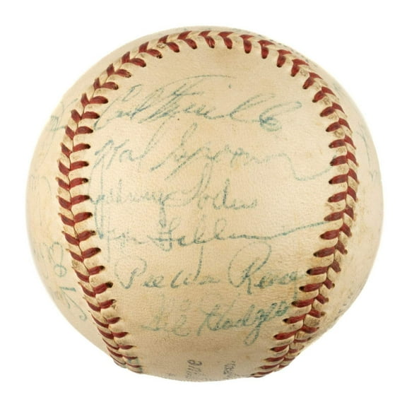 1955 Brooklyn Dodgers World Series Champs Team Signed Baseball