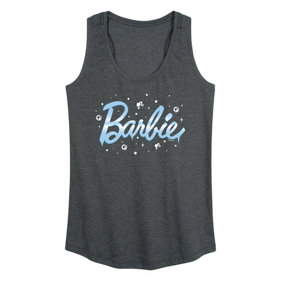Barbie - Winter Snowflakes - Icy Logo - Women's Racerback Tank Top