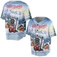 thumbnail image 3 of Hello Welcome Winter The Ski Newfoundland Snowy Day All Over Print 3D Baseball Shirt Newfie Dog Lover Gifts Softball Sport - 13013, 3 of 6