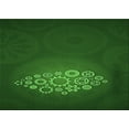 thumbnail image 1 of Ahgly Company Machine Washable Indoor Rectangle Transitional Green Area Rugs, 3' x 5', 1 of 7