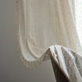 thumbnail image 4 of Boho Sheer Lace Curtain Crochet Handmade Macrame Tassel Knitted Window Treatment Drape for Bedroom Living Room Kitchen, 4 of 5