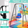 thumbnail image 5 of G TALECO GEAR Foldable Swing Stand for Kids, Toddler Swing Frame, Metal Swing Sets for Backyard, Outdoor/Indoor, Fits for Most of the Toddlers Swings, Black, 5 of 8