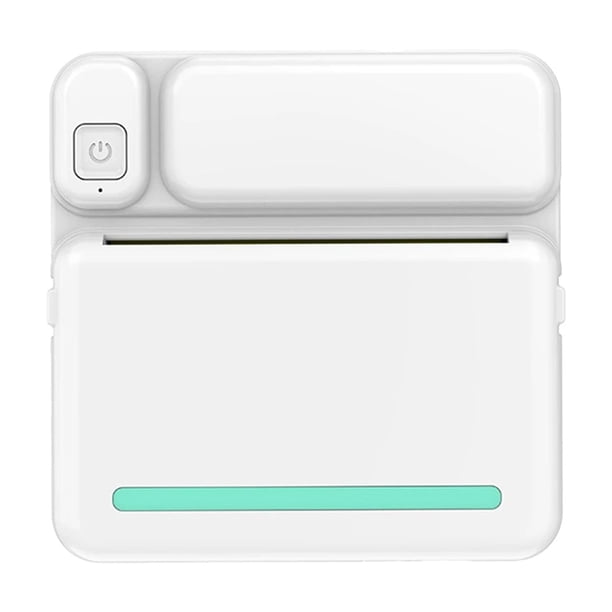 Pisexur Batería de cocina Mini impresoras portátiles de bolsillo C19, impresoras térmicas inteligentes sin tinta con 1 rollo de papel y Bluetooth para notas adhesivas para la cocina del hogar