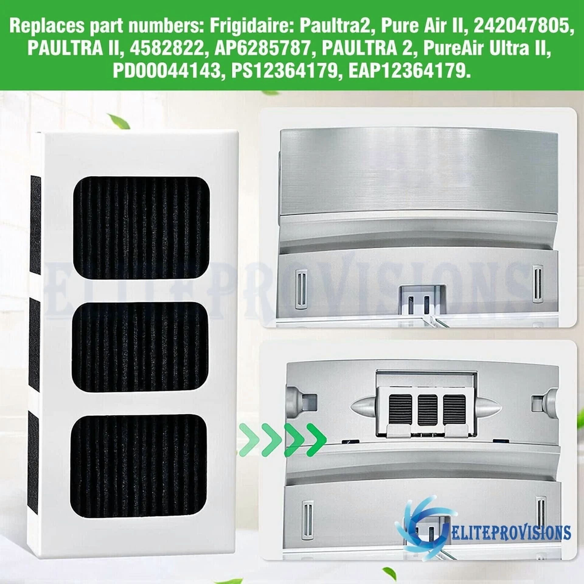6Pc Replacement Refrigerator Air Filter Fit Frigidaire Paultra2 Pureair Ultra Ii
