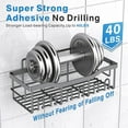 thumbnail image 5 of Shower 5 Pack, Rustproof Stainless Steel, No Drilling, Large Capacity, Ideal for Bathroom & Kitchen Storage, 5 of 7