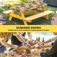 thumbnail image 6 of Construction Truck Table Cloths for 5 Foot Rectangle Tables, Cartoon Grips and Bulldozers Beige Patio Waterproof Elastic Fitted Tablecloths, Washable Rectangular Table Cover for Camping, 6 of 8