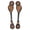 Black Accent, variant on Hilason Western Spur Straps American Genuine Leather Mahogany