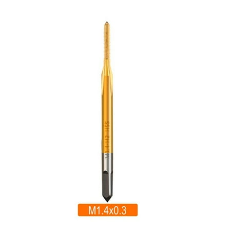 

Suyin HSS Titanium Coating Screw Tap Drill Bit M1-M1.8 Straight Flute Thread Tap