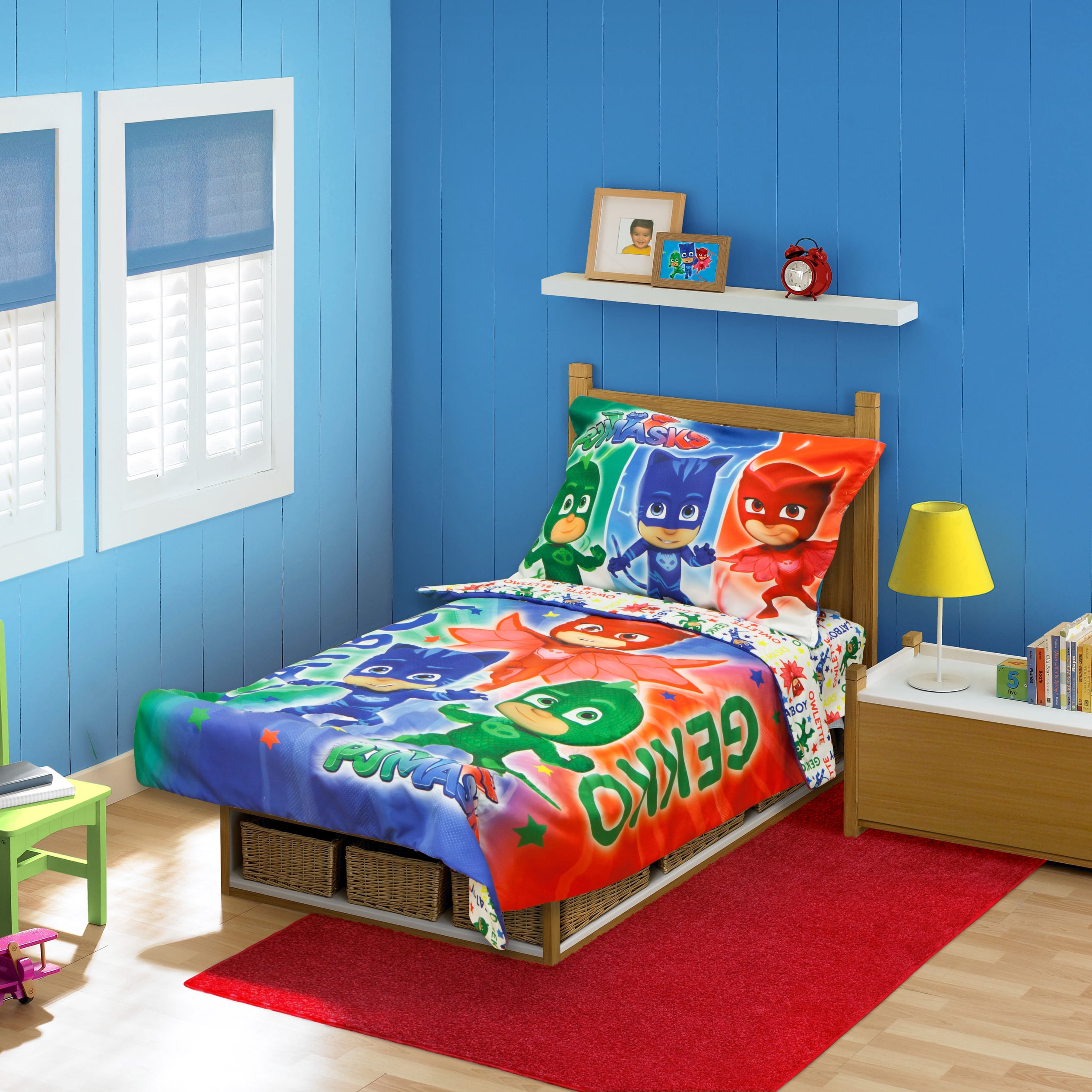 Pj Masks Catboy And Crew 4 Piece Toddler Bedding Set Walmart Inventory Checker Brickseek