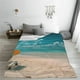 thumbnail image 5 of Balery Shopping Cart On Tropical Beach Manta de Felpa Suave y Acogedora – Cobija de Franela Aterciopelada para Cama, Lavable y Cálida para Sofá, Mascotas, Transpirable-50"x40", 5 of 7